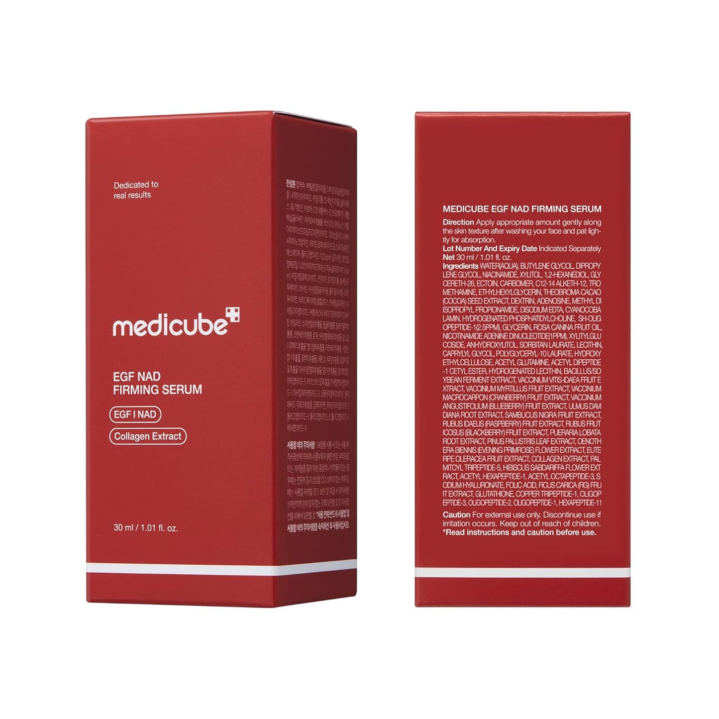 NAD EGF Firming Serum for Face & Neck | Anti-Aging Serum with EGF Peptide, NAD+ & Collagen | Wrinkle Appearance, Elasticity & Pore Care | Korean Skincare, 1.01 Fl.Oz