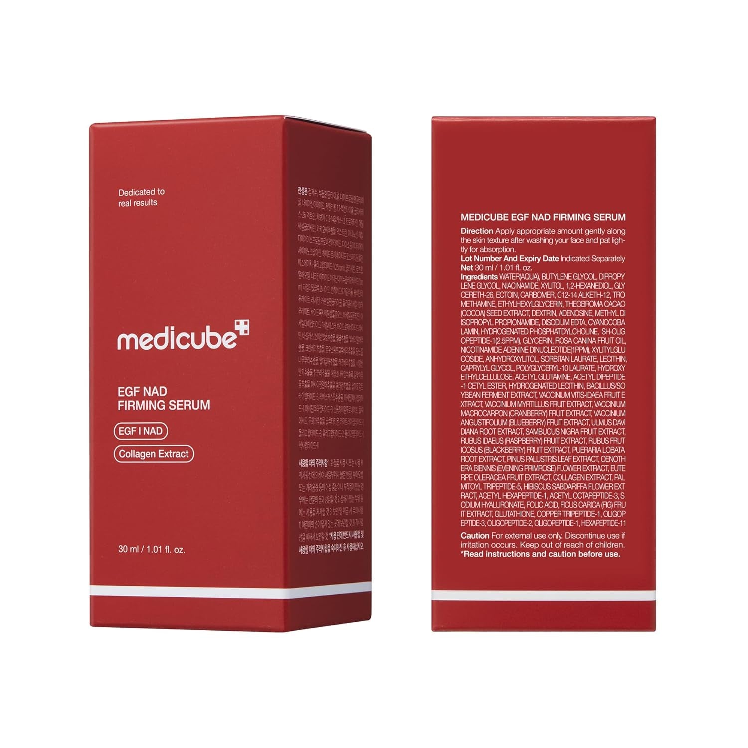 NAD EGF Firming Serum for Face & Neck | Anti-Aging Serum with EGF Peptide, NAD+ & Collagen | Wrinkle Appearance, Elasticity & Pore Care | Korean Skincare, 1.01 Fl.Oz