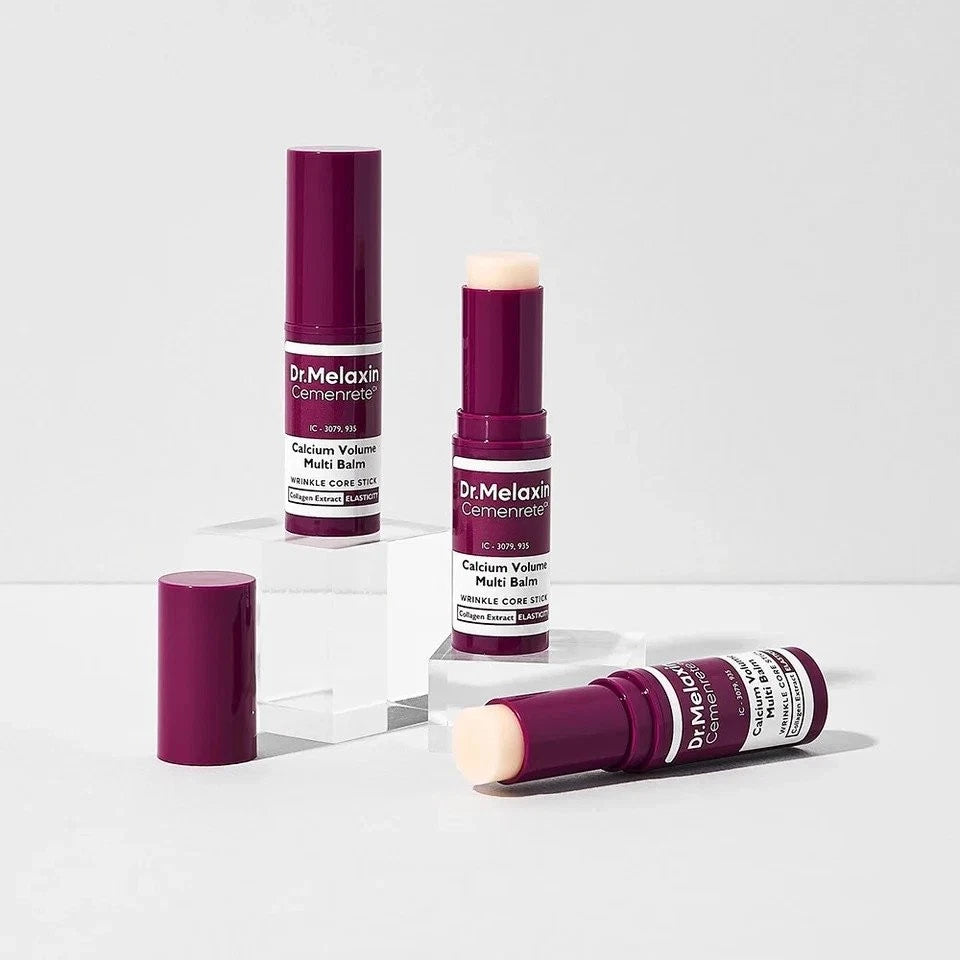 3X Dr.Melaxin Cemenrete Calcium Volume Multi Balm Wrinkle Core Stick K-Beauty 9G
